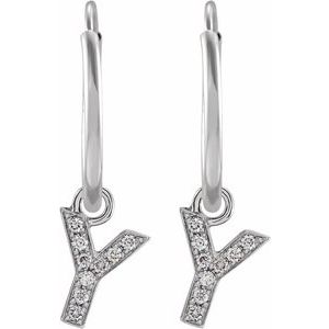 Initial Hoop Earrings