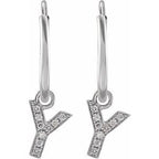 Initial Hoop Earrings