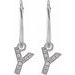 Initial Hoop Earrings