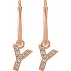 Initial Hoop Earrings