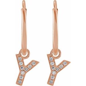 Initial Hoop Earrings