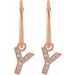 Initial Hoop Earrings