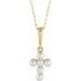 Pearl Youth Cross Necklace or Pendant