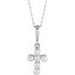 Pearl Youth Cross Necklace or Pendant