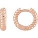 Rope Huggie Hoop Earrings