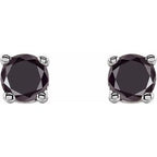 Round 4-Prong Lightweight Stud Earrings