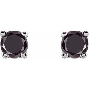 Round 4-Prong Lightweight Stud Earrings