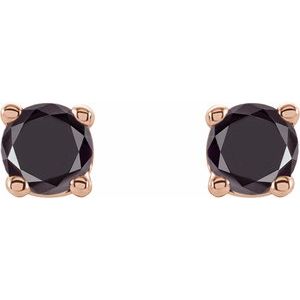 Round 4-Prong Lightweight Stud Earrings