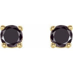 Round 4-Prong Lightweight Stud Earrings