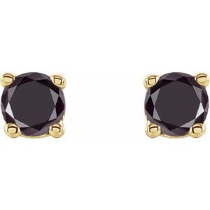 Round 4-Prong Lightweight Stud Earrings