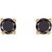 Round 4-Prong Lightweight Stud Earrings