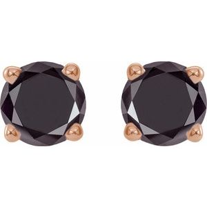 Round 4-Prong Lightweight Stud Earrings
