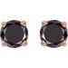 Round 4-Prong Lightweight Stud Earrings