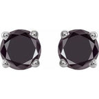 Round 4-Prong Lightweight Stud Earrings
