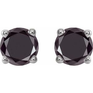 Round 4-Prong Lightweight Stud Earrings