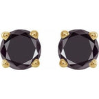 Round 4-Prong Lightweight Stud Earrings