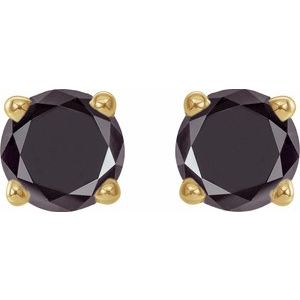 Round 4-Prong Lightweight Stud Earrings
