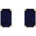 Emerald 4-Prong Scroll Setting® Stud Earrings