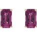 Emerald 4-Prong Scroll Setting® Stud Earrings