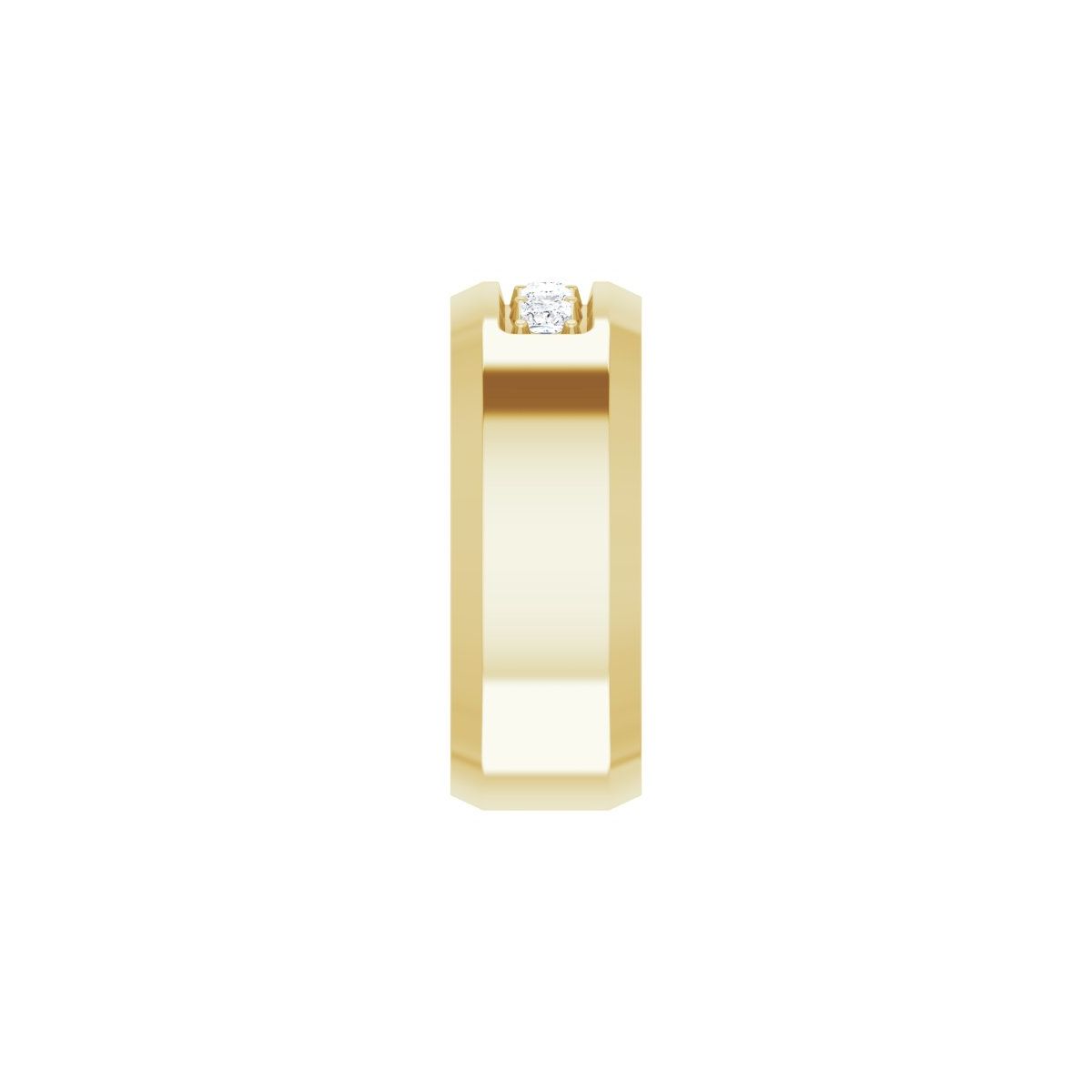 Beveled-Edge Five-Stone Band