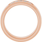 Beveled-Edge Five-Stone Band