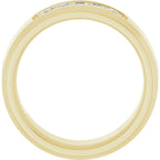 Beveled-Edge Five-Stone Band