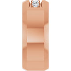 Beveled-Edge Five-Stone Band