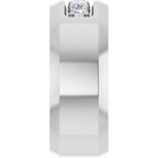 Beveled-Edge Five-Stone Band