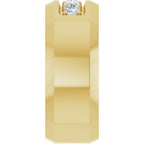 Beveled-Edge Five-Stone Band