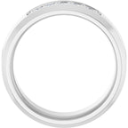 Beveled-Edge Five-Stone Band