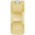 Beveled-Edge Five-Stone Band