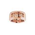 Beveled-Edge Five-Stone Band