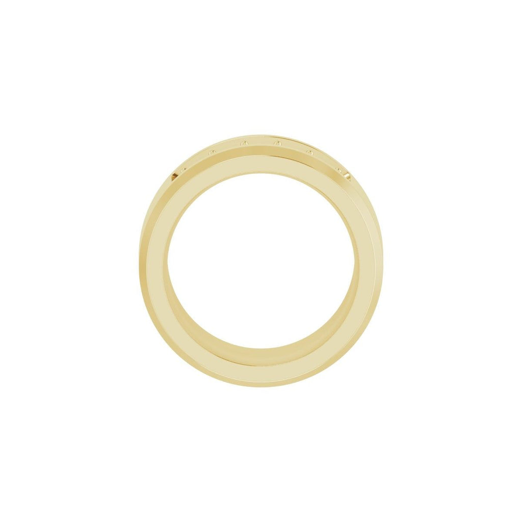 Beveled-Edge Five-Stone Band