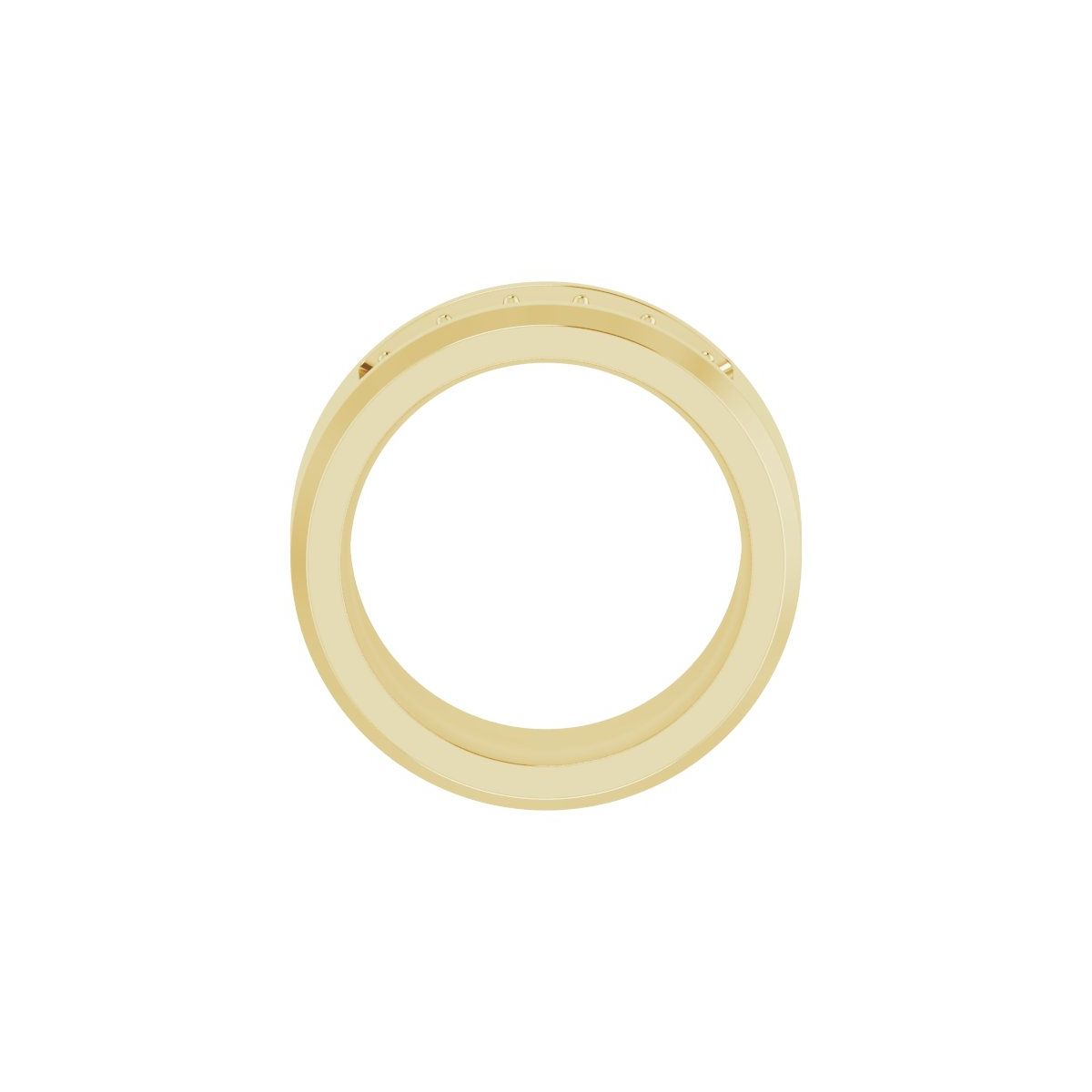 Beveled-Edge Five-Stone Band