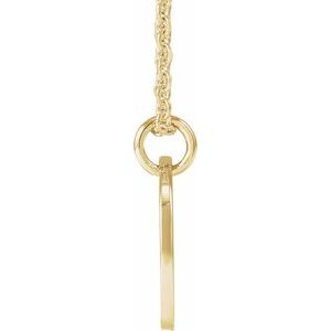 Script Initial Necklace or Pendant