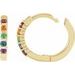 Rainbow Huggie Earrings