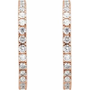 Accented Hoop Earrings