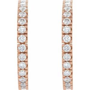 Accented Hoop Earrings