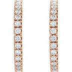 Accented Hoop Earrings