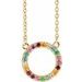 Rainbow Circle Necklace