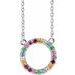 Rainbow Circle Necklace