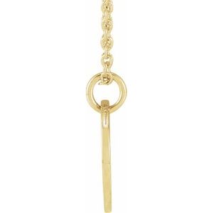 Script Initial Necklace or Pendant