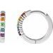 Rainbow Huggie Earrings