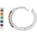 Rainbow Huggie Earrings