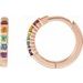 Rainbow Huggie Earrings