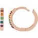 Rainbow Huggie Earrings