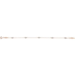 Bezel-Set Five-Station Bracelet