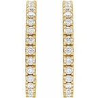 Accented Hoop Earrings
