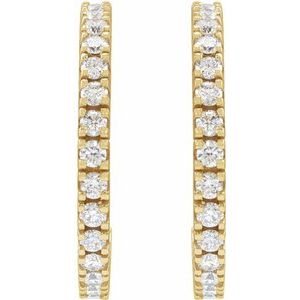 Accented Hoop Earrings