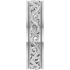 Milgrain Sculptural Flat Band